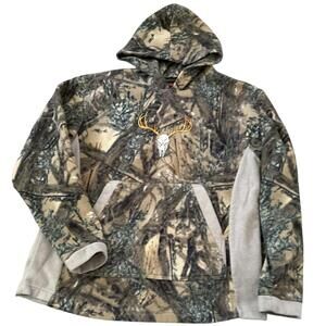 TrueTimber Camo Fleece Pullover Hoodie Hunting Outdoor Streetwear